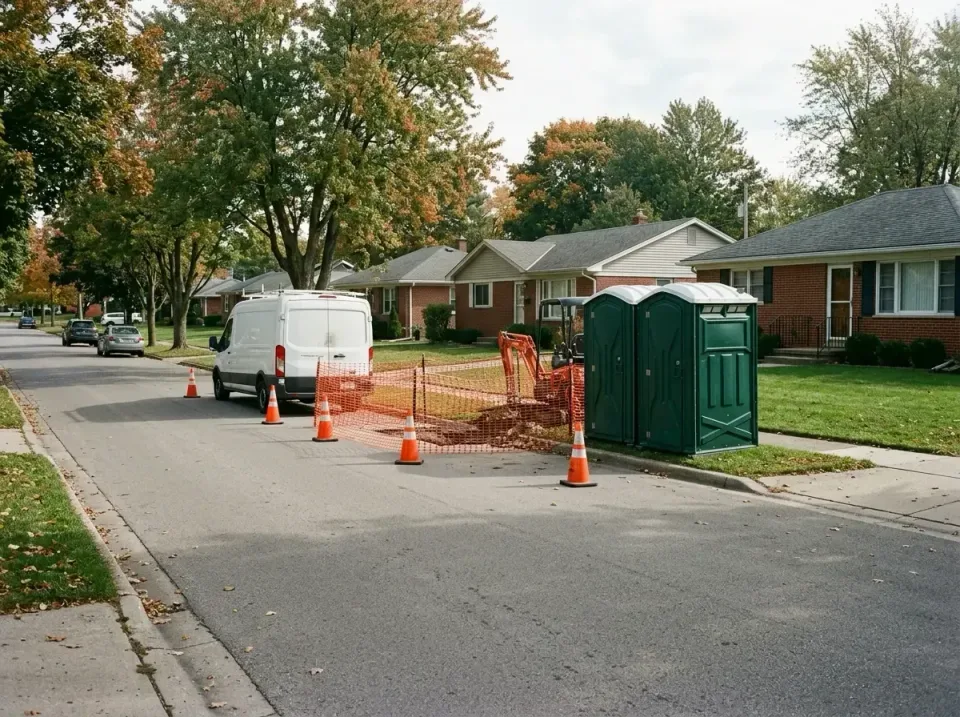 Portable Toilet — Residential Street Portable Toilet — Residential Street